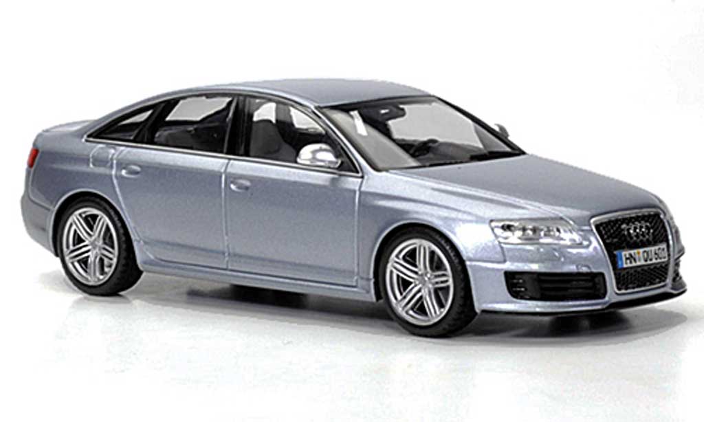 Audi RS6 1/43 Minichamps grigio blu 2008 modellino in miniatura