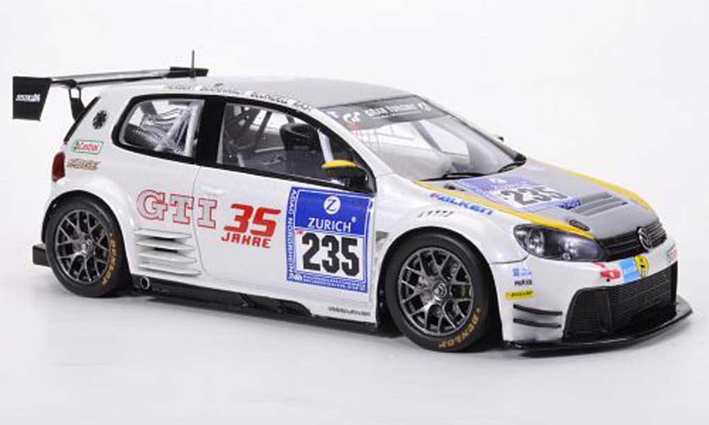Volkswagen Golf VI 1/43 Spark VI 24 No.235 Herbert / Bernhardt / Blundell / Rast 24h ADAC Nurburgring 2011 modellino in miniatura
