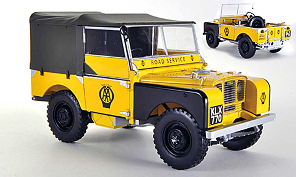Land Rover Series 1 1/18 Minichamps AA Road Service giallo 1948 modellino in miniatura