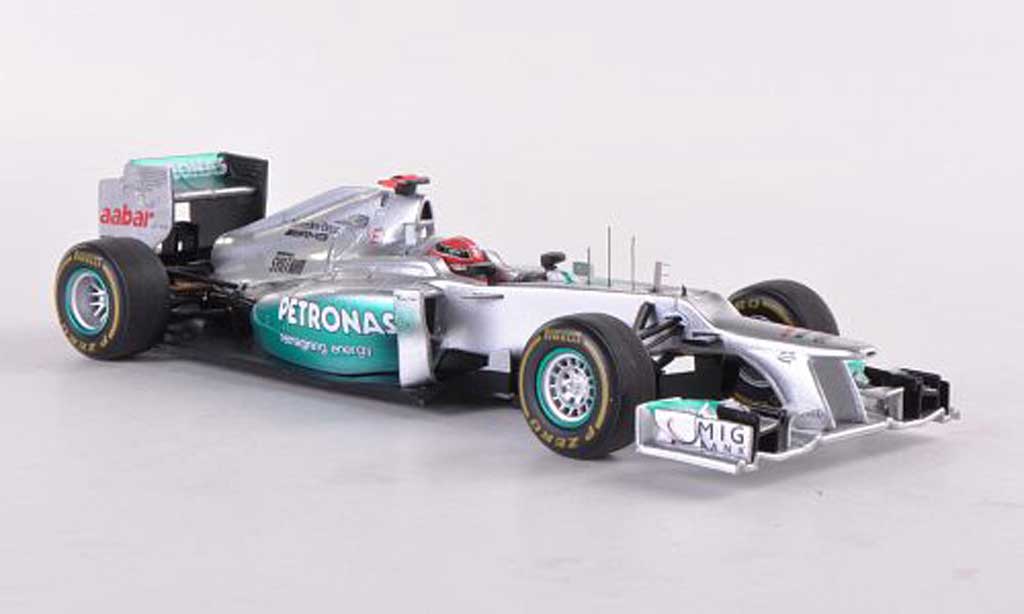 Mercedes F1 2012 1/43 Spark 2012 AMG W03 No.7 Petronas M.Schumacher GP Monaco modellino in miniatura