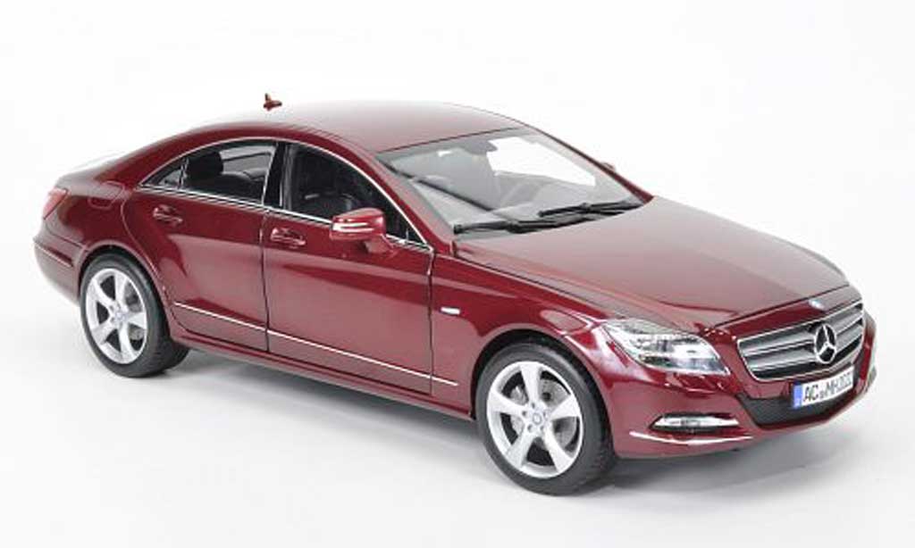 Mercedes Classe CLS 1/18 Norev 350 CGi26 rosso 2010 modellino in miniatura