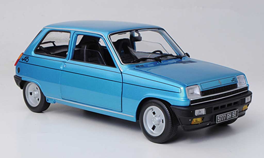 Renault 5 Alpine 1/18 Norev Alpine blu 1977 modellino in miniatura