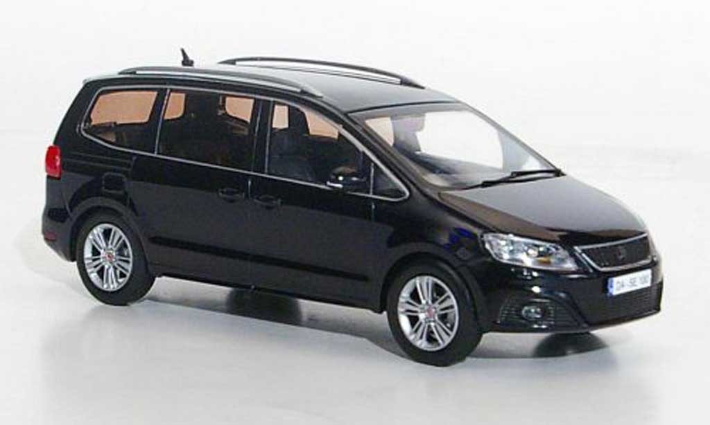 Seat Alhambra 1/43 Hachette nero 2010 modellino in miniatura