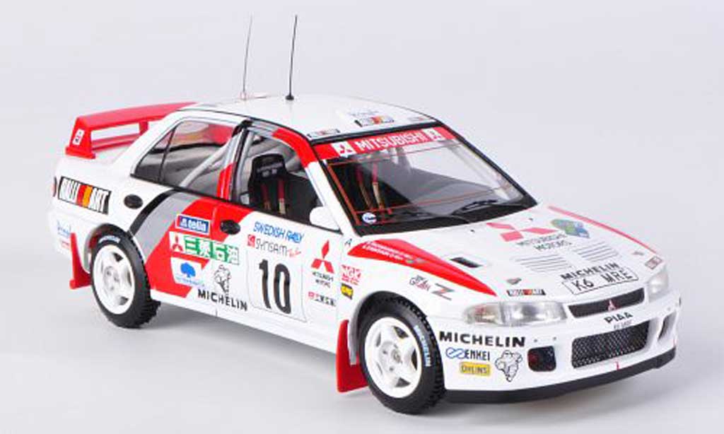 Mitsubishi Lancer Evolution II 1/43 HPI Evolution II No.10 K.Eriksson / S.Parmander Rally Schweden 1995 modellino in miniatura