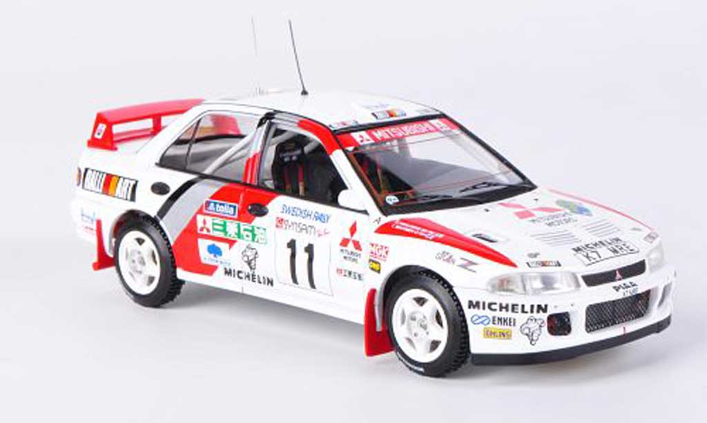 Mitsubishi Lancer Evolution II 1/43 HPI Evolution II No.11 T.Makinen / S.Harjanne Rally Schweden 1995 modellino in miniatura