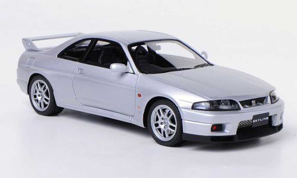 Nissan Skyline R33 1/43 HPI R33 GT-R V-Spec (R33) grigio RHD 1995 modellino in miniatura