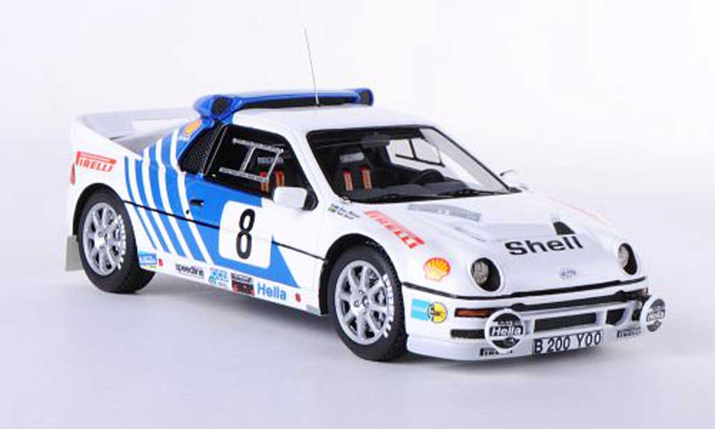 Ford RS 200 1/43 HPI No.8 K.grundel / B.Melander Rally Schweden 1986 modellino in miniatura