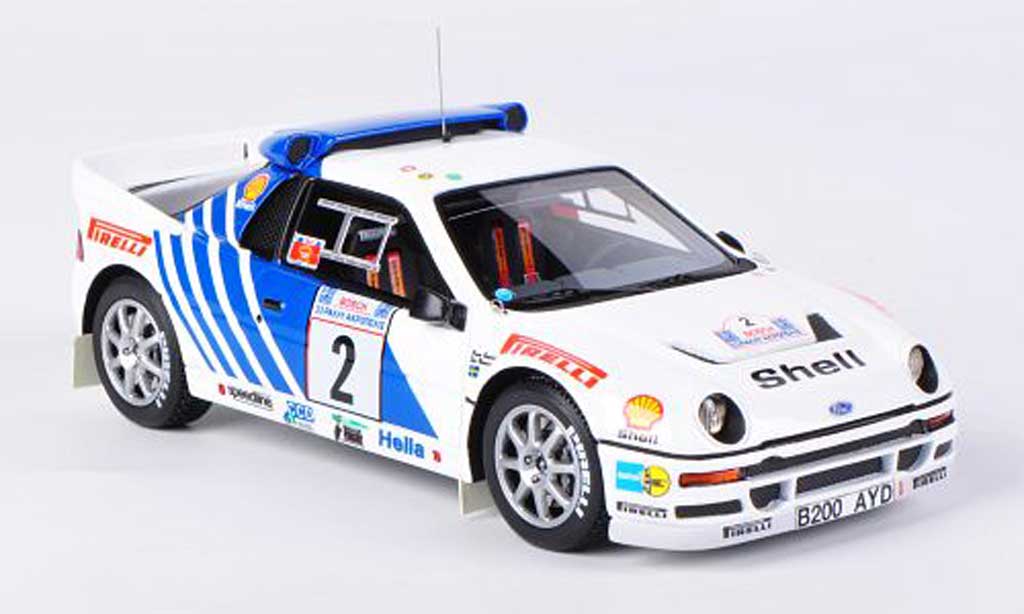Ford RS 200 1/43 HPI No.2 Pirelli S.Blomqvist / B.Berglund Rally Acropolis 1986 modellino in miniatura