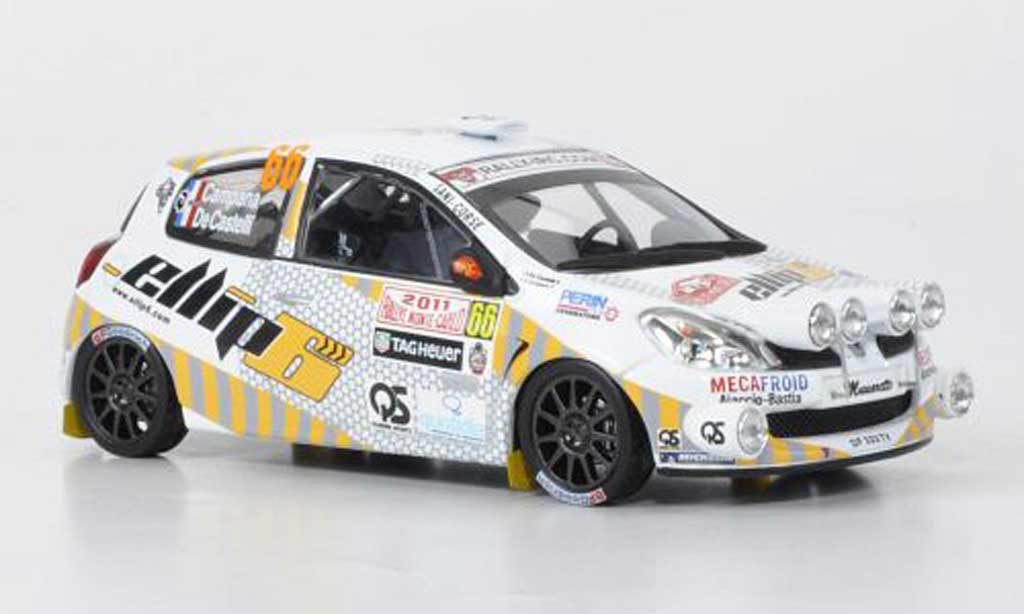 Renault Clio R3 1/43 IXO R3 R3 No.66 elliph Campana/de Castelli Rally Monte Carlo 2011 modellino in miniatura