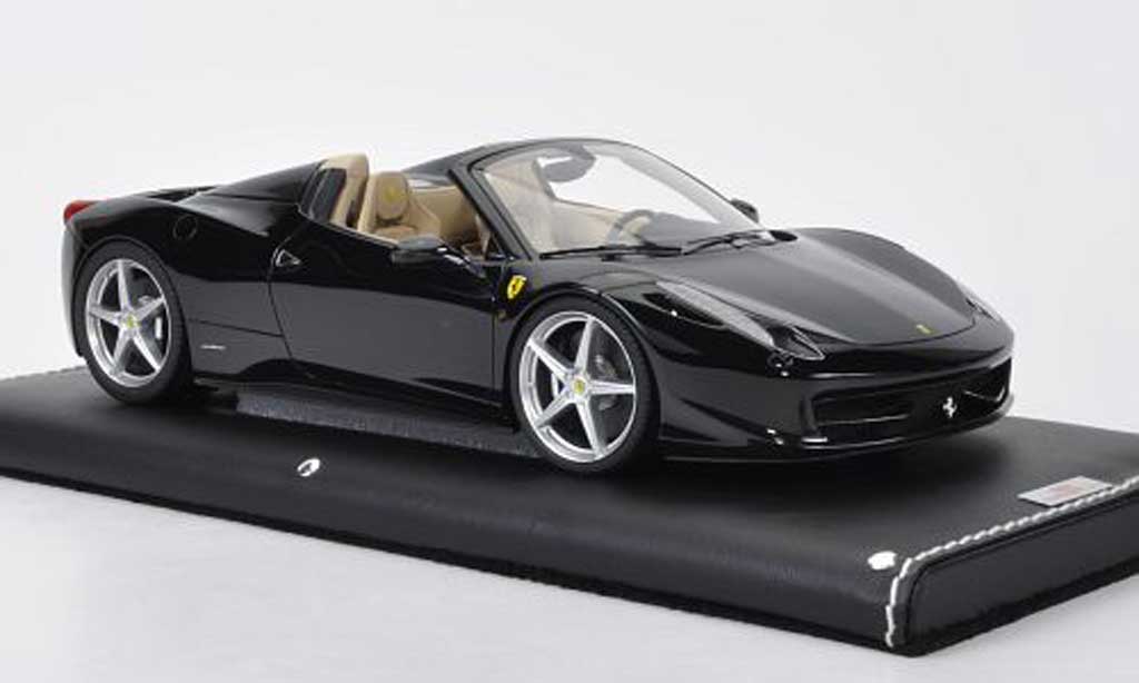 Ferrari 458 Italia Spider 1/18 MR Collection Italia Spider nero modellino in miniatura