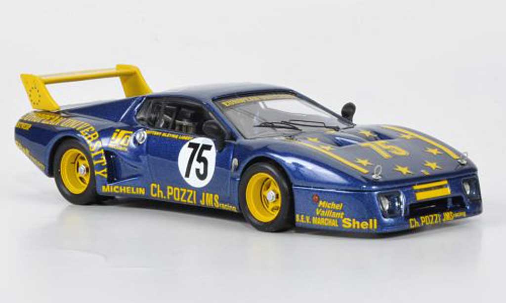 Ferrari 512 BB LM 1/43 Best BB LM No.75 JMS Racing Guitteny / Bleynie / Libert 24h Le Mans 1980 modellino in miniatura