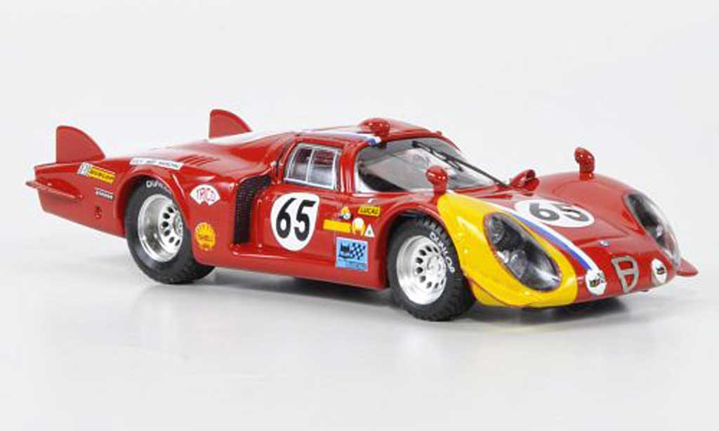 Alfa Romeo 33.2 1968 1/43 Best 1968 LM No.65 Troesch / Wendt 24h Le Mans modellino in miniatura