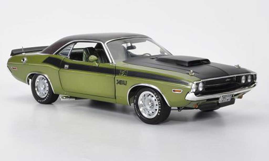 Dodge Challenger 1970 1/18 Highway 61 1970 T/A grun/matt nero/Krododillederoptik modellino in miniatura