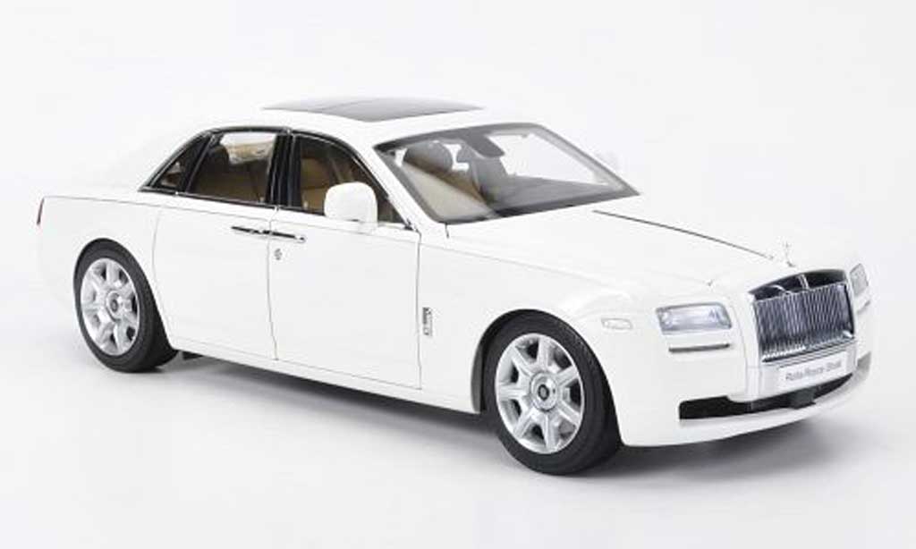 Rolls Royce Ghost SWB 1/18 Kyosho SWB (H22) LHD bianco modellino in miniatura