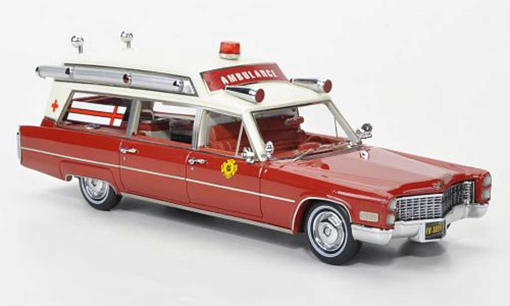 Cadillac S & S 1/43 Neo Ambulance Fire Rescue modellino in miniatura