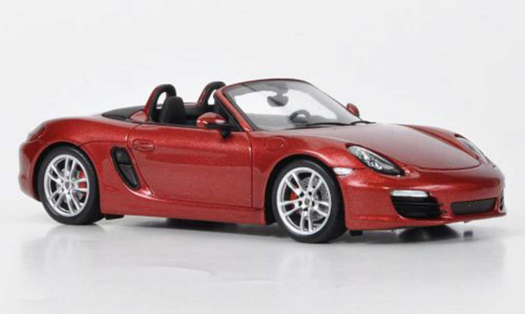 Porsche Boxster 1/43 Spark S rosso 2011 modellino in miniatura