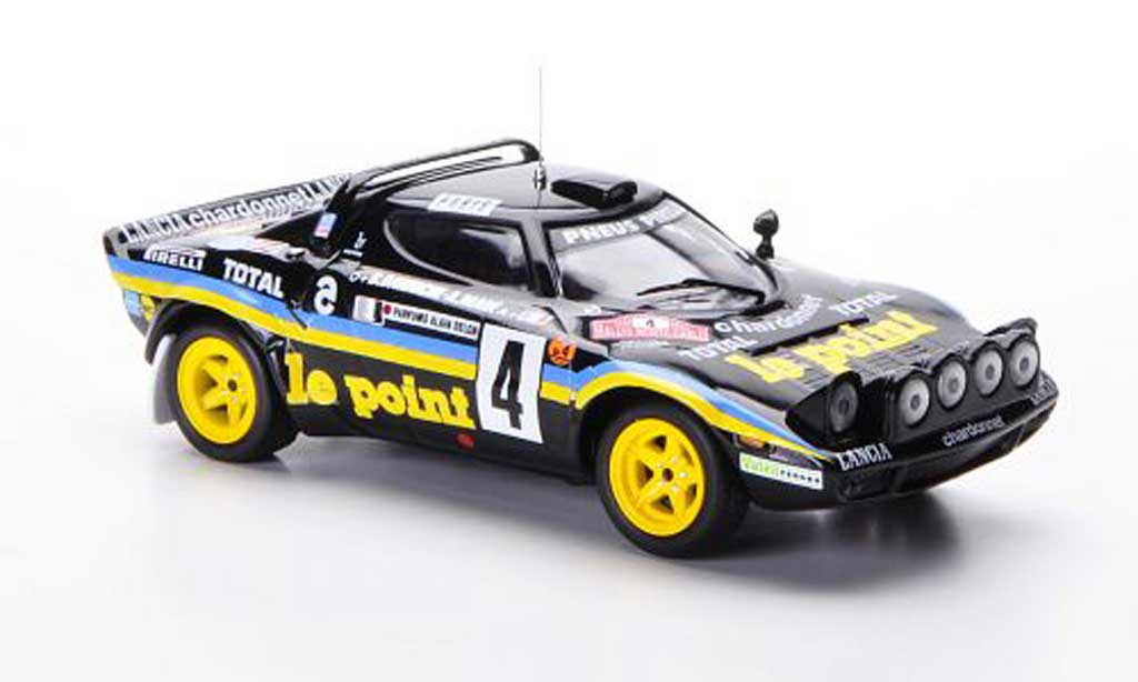 Lancia Stratos Rallye 1/43 IXO Rallye HF No.4 le point B.Darniche / A.Mah? Rally Monte Carlo 1981 modellino in miniatura