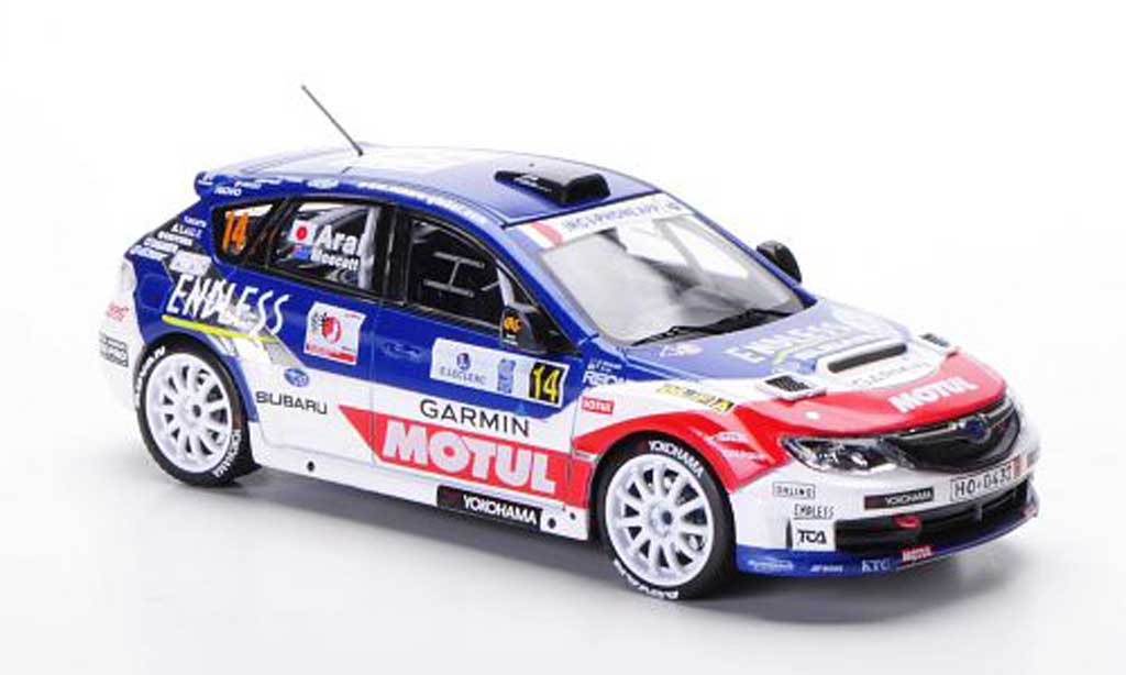 Subaru WRX STI 1/43 IXO STI No.14 T.Arai / D.Moscatt Tour de Corse 2011 modellino in miniatura