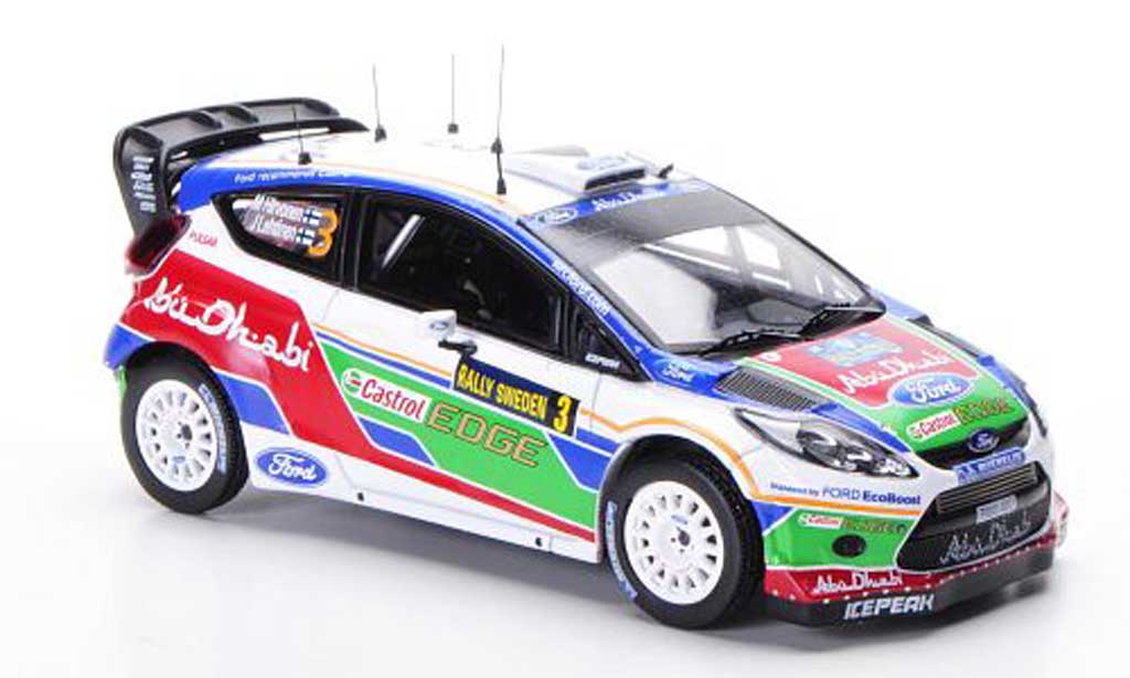 Ford Fiesta WRC 1/43 IXO WRC No.3 M.Hirvonen / J.Lehtinen Rally Schweden 2011 modellino in miniatura