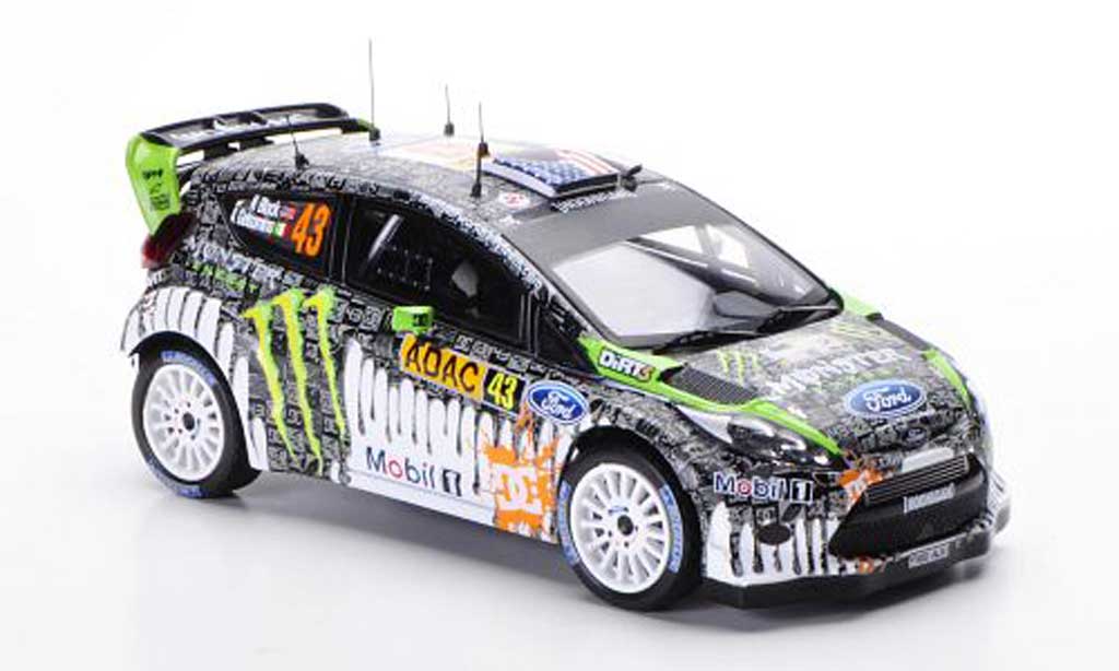 Ford Fiesta WRC 1/43 IXO WRC No.43 K.Block / A.Gelsomino Rally Deutschland 2011 modellino in miniatura