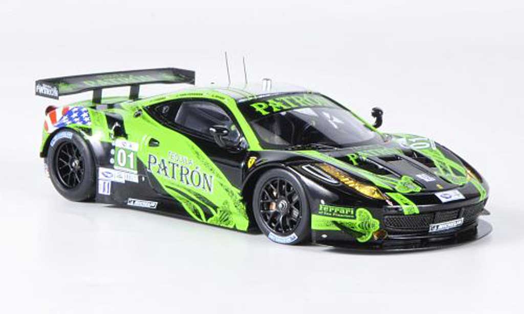 Ferrari 458 Italia GT2 1/43 Fujimi Italia GT2 No.01 Extreme Speed Motorsports Tequila Patron 12h Sebring 2012 modellino in miniatura