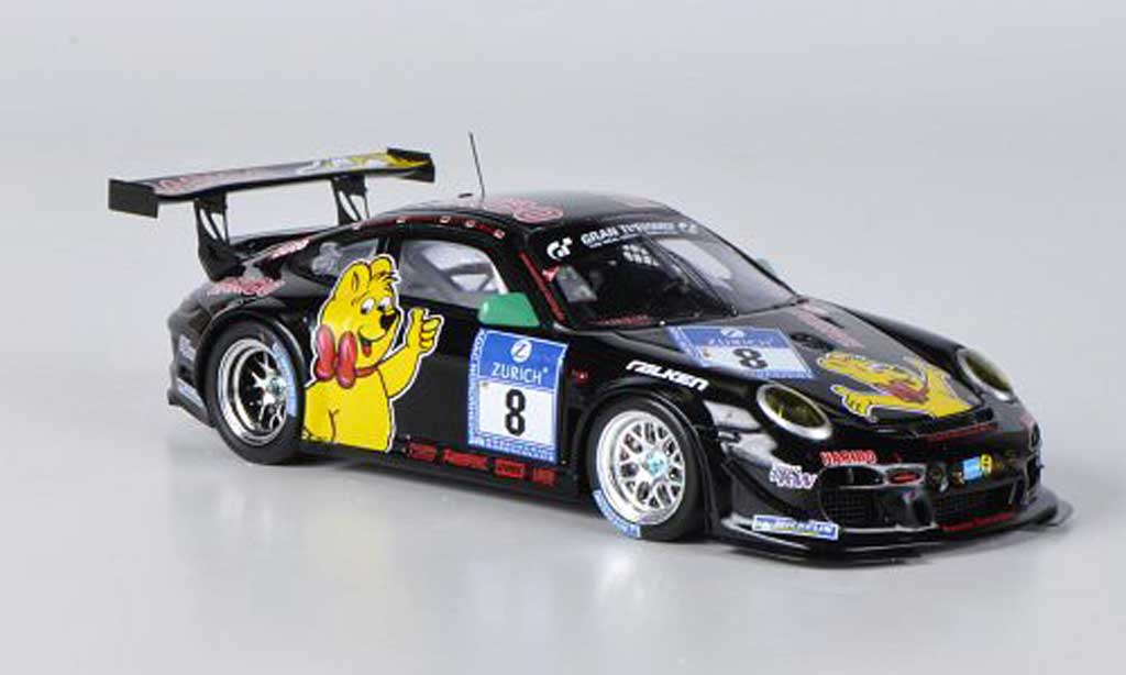 Porsche 997 GT3 1/43 Spark GT3 R 2011 No.8 Haribo 24h Nurburgring modellino in miniatura