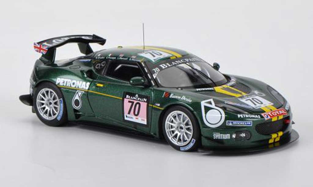 Lotus Evora 1/43 Spark No.70 E.Piscopo / G.Mansell / L.Mansell / G.Giudici 24h Spa 2011 modellino in miniatura