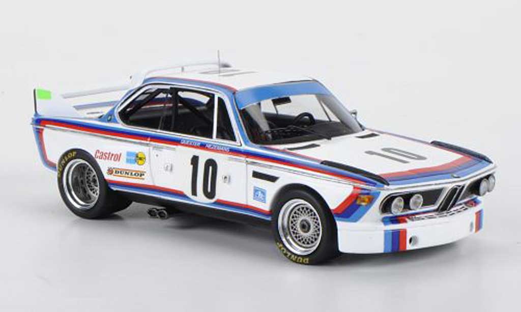 Bmw 3.0 CSL 1/43 Spark CSL No.10 D.Quester/T.Hezemans 24h Spa 1973 modellino in miniatura