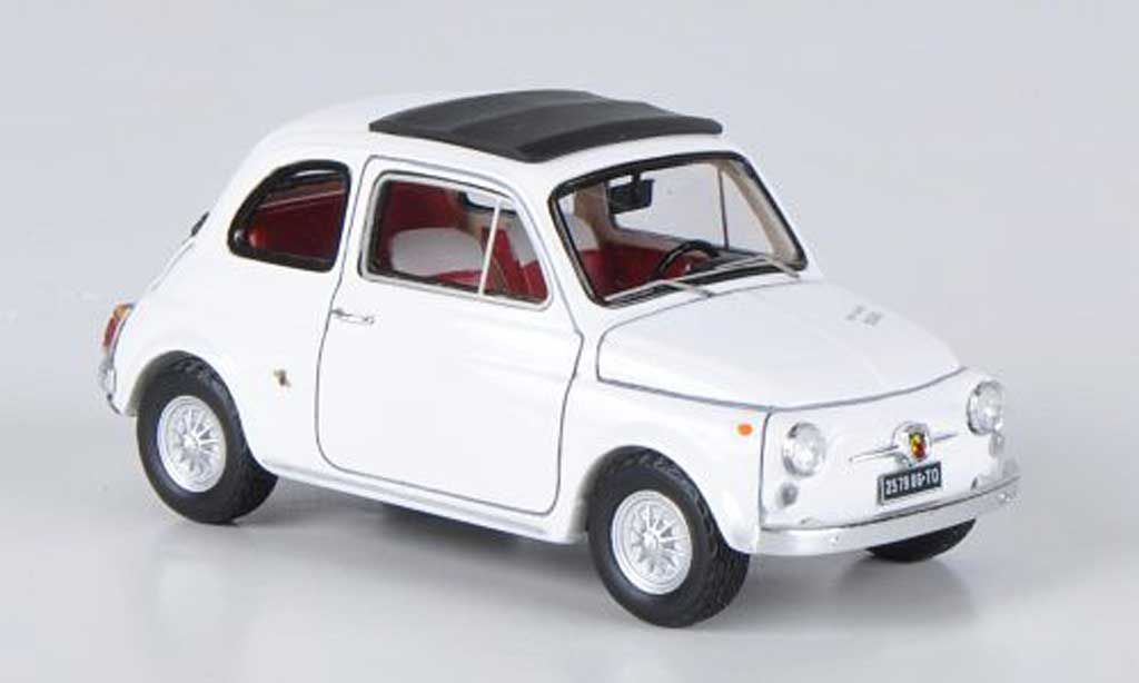 Fiat 595 1/43 Spark Abarth SS bianco 1966 modellino in miniatura