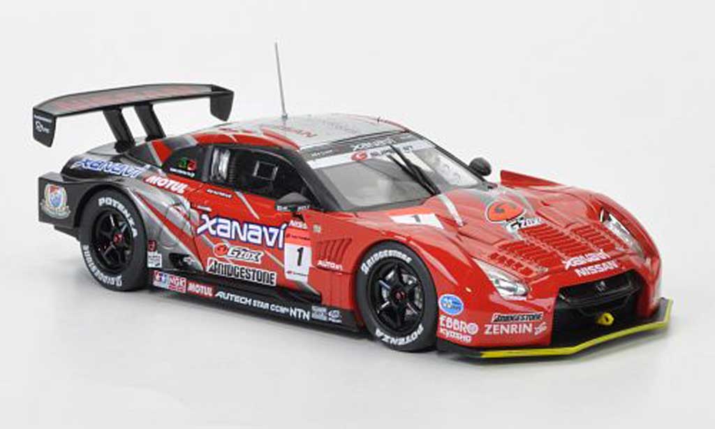 Nissan Skyline R35 1/43 Ebbro R35 Nismo GT-R Super GT 500 No.1 Xanavi Nismo Festival 2008 modellino in miniatura