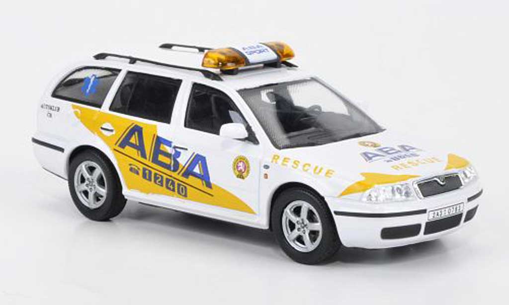 Skoda Octavia 1/43 Abrex ABA Rescue 2004 modellino in miniatura