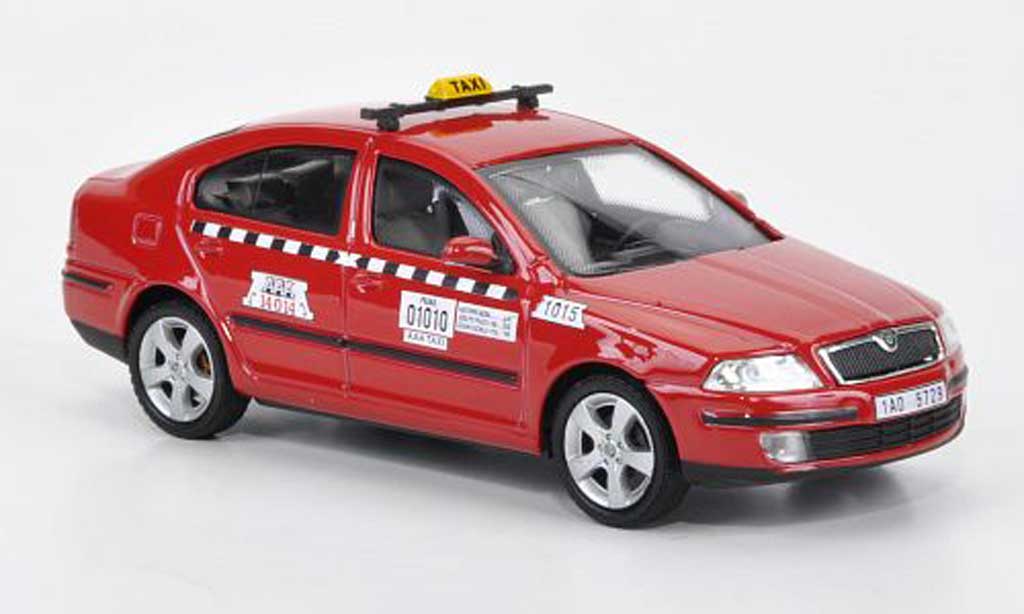 Skoda Octavia Combi 1/43 Abrex Combi TAXI rosso modellino in miniatura