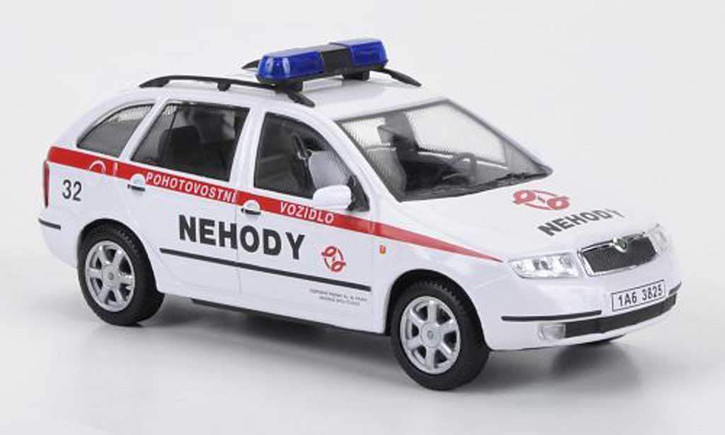 Skoda Fabia 1/43 Abrex Pohotovostni Vozidlo - Nehody 2004 modellino in miniatura