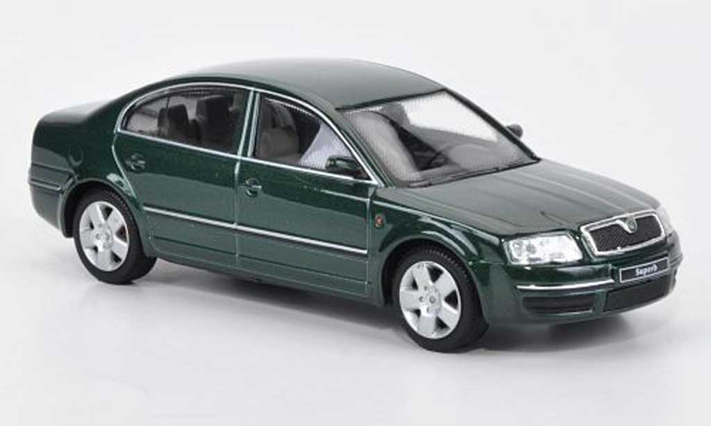 Skoda Superb 1/43 Abrex dkl.grun modellino in miniatura