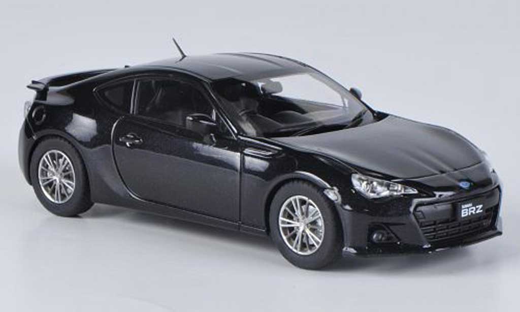 Subaru BRZ 1/43 Ebbro nero RHD 2012 modellino in miniatura