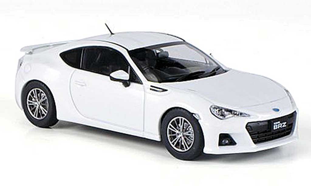 Subaru BRZ 1/43 Ebbro bianco RHD 2012 modellino in miniatura