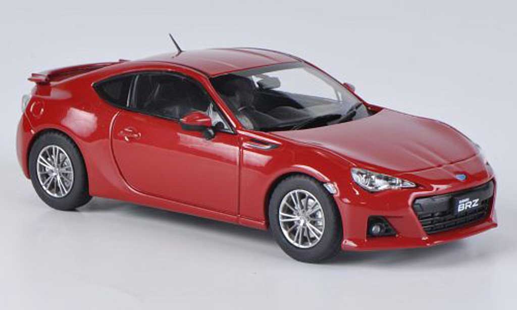 Subaru BRZ 1/43 Ebbro rosso RHD 2012 modellino in miniatura