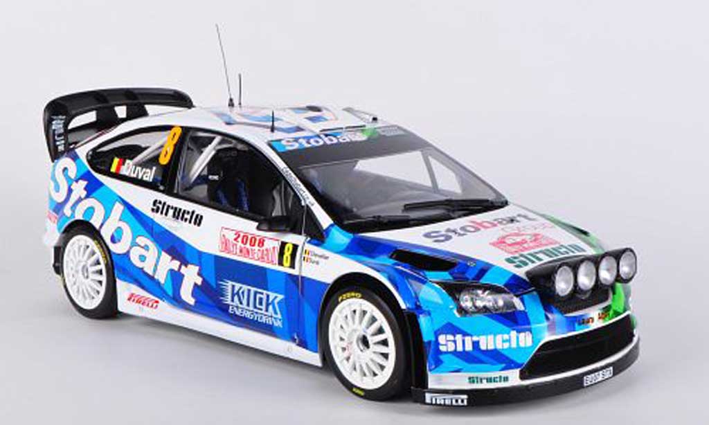 Ford Focus RS WRC 1/18 Sun Star RS WRC No.8 F.Duval / E.Chevaillier Rally Monte Carlo 2008 modellino in miniatura