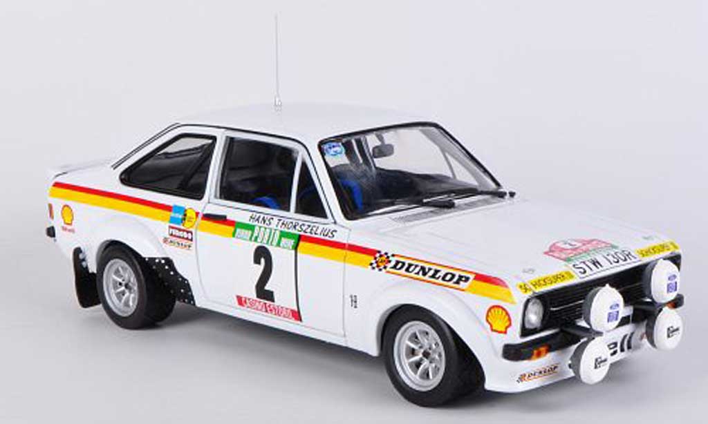 Ford Escort RS 1800 1/18 Sun Star RS 1800 B.Waldegard / H.Thorszelius No.2 Rally Portugal modellino in miniatura