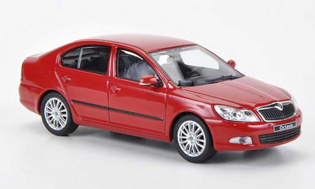 Skoda Octavia 1/43 Abrex rosso Corrida 2008 modellino in miniatura
