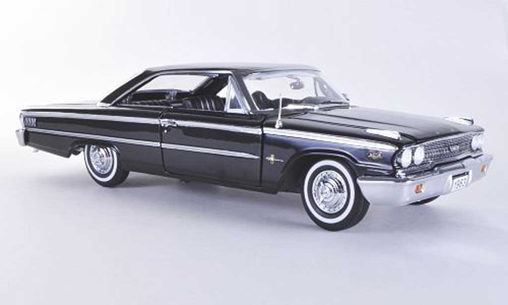 Ford Galaxy 1/18 Sun Star 500 XL nero 1963 modellino in miniatura