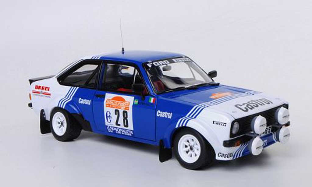 Ford Escort RS 1800 1/18 Sun Star RS 1800 No.28 Castrol A.Presotto / M.Perissutti Rally Sanremo 1981 modellino in miniatura