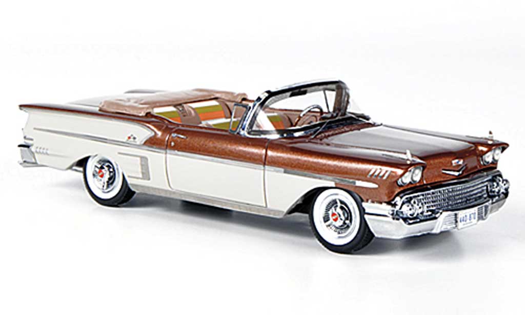 Chevrolet Bel Air 1958 1/43 American Excellence 1958 Impala 2-portes Convertibile kupfer/bianco limitierte Auflage 500 modellino in miniatura