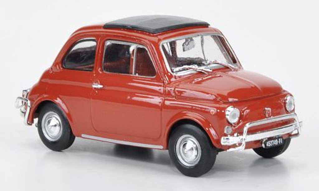 Fiat 500 L 1/43 Brumm L rosso-orange 1968 modellino in miniatura
