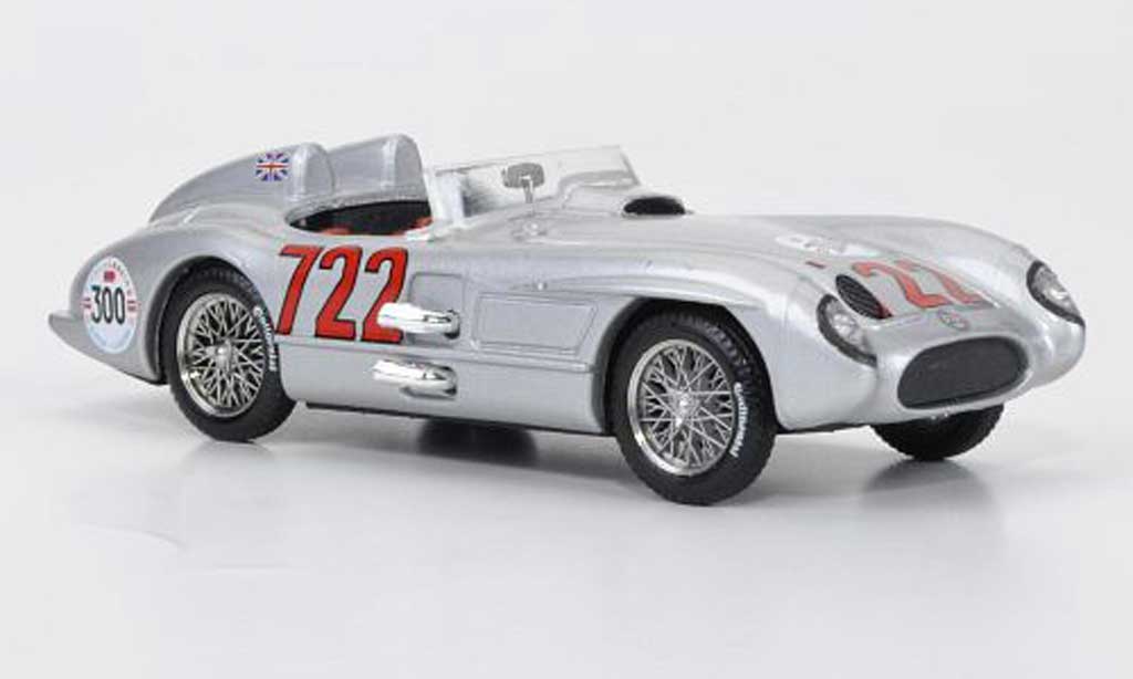 Mercedes 300 SLR 1/43 Brumm SLR No.722 S.Moss Mille Miglia 1955-2005 1955 modellino in miniatura