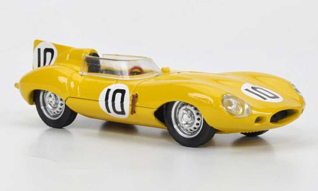 Jaguar D-Type 1955 1/43 Brumm 1955 No.10John Claes - Jacques Swaters 24h Le Mans modellino in miniatura
