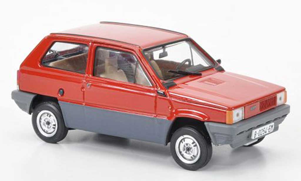 Fiat Panda 1/43 Brumm 35 rosso 1980 modellino in miniatura