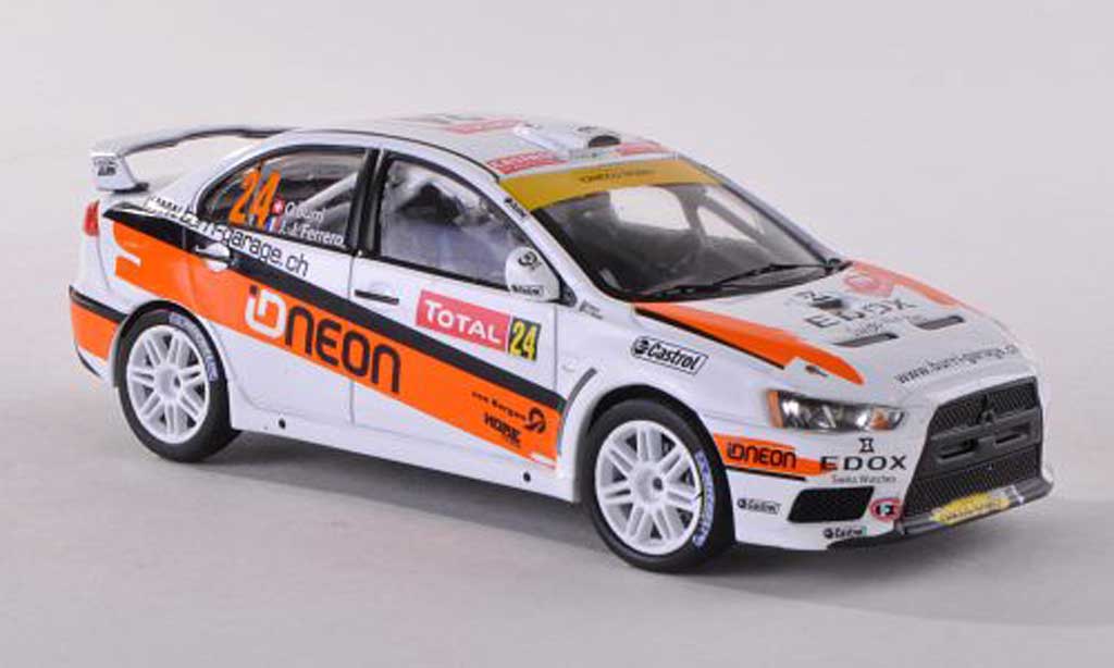 Mitsubishi Lancer Evolution X 1/43 IXO Evolution X No.24 Edox Rally Monte Carlo 2012 O.Burri/J.Ferrero modellino in miniatura