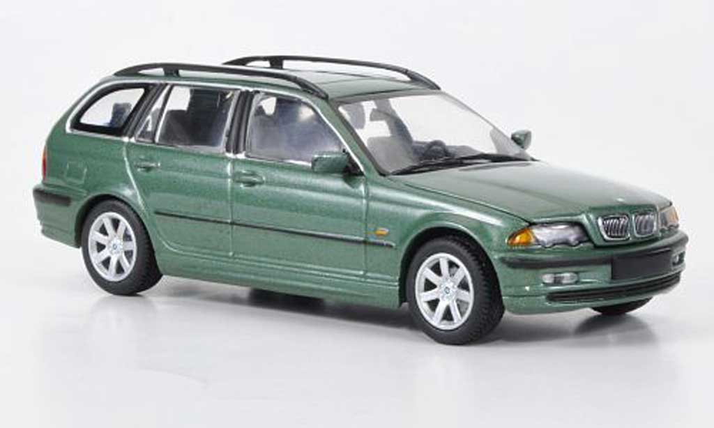 Bmw 323 1/43 Minichamps Touring (E46) grun 1999 modellino in miniatura
