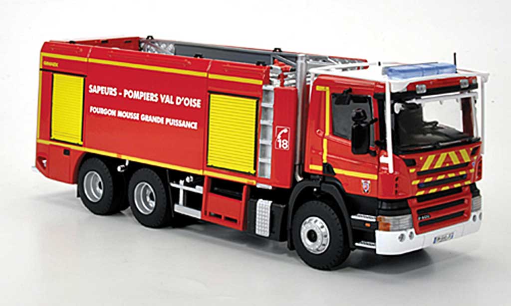 Scania Serie R 1/43 Eligor P400 GIMAEX 95 Sapeurs Pompiers - Val d'Oise Schaumloschfahrzeug modellino in miniatura